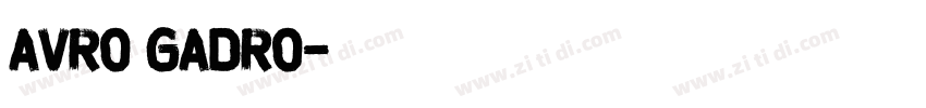 Avro Gadro字体转换